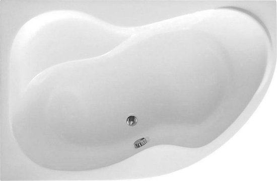 CIDLINA 150 vana 150x105x45cm bez nožiček, levá, bílá